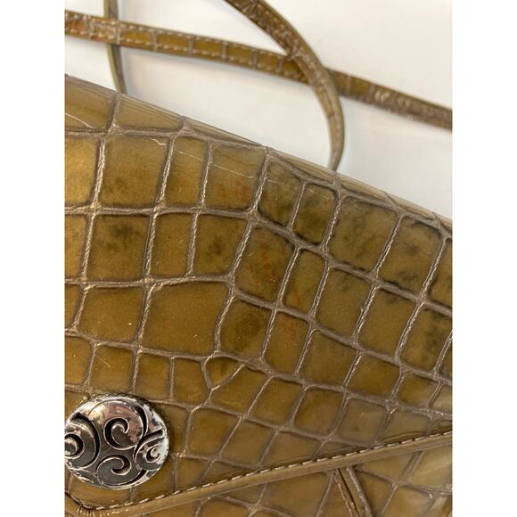 BRIGHTON, SMALL EMBOSSED ANIMAL PATTON LEATHER CROSSBODY BAG - Picture 6 of 16